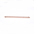 Brass 925 Silver Link Chain Bracelet for Women